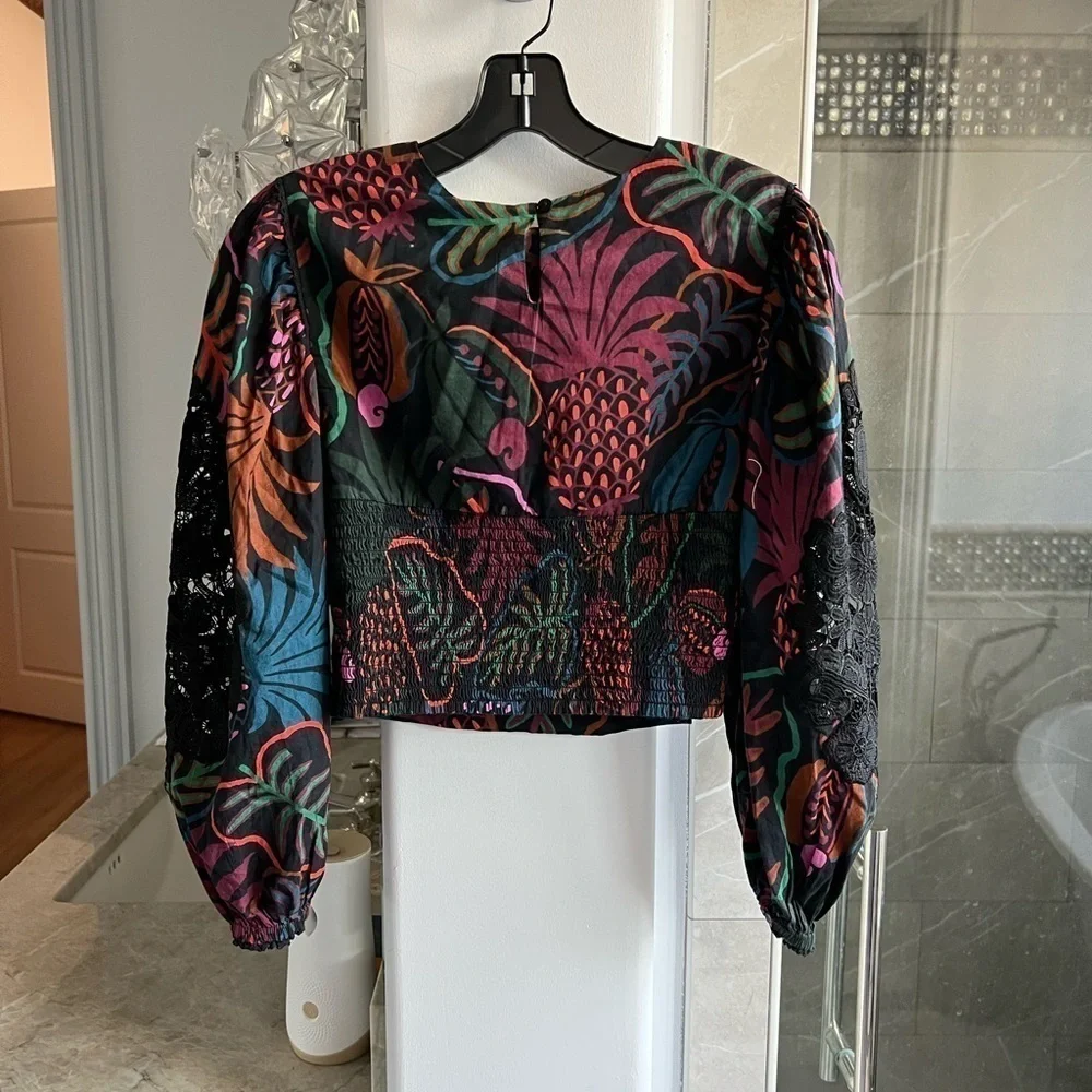 FARM RIO Frutis Dream Balloon-Sleeve Blouse - Picture 10 of 15